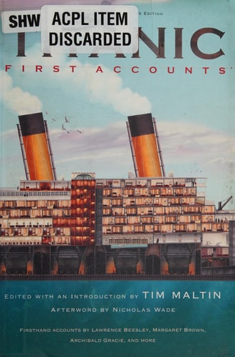 Titanic, First Accounts (Penguin Classics Deluxe Edition)