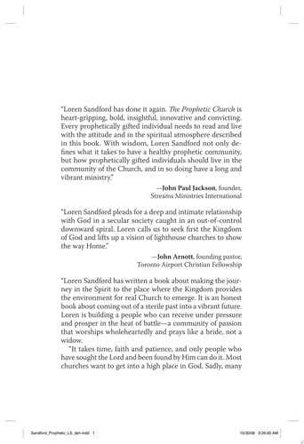 The Prophetic Church: Wielding the Power to Change the World