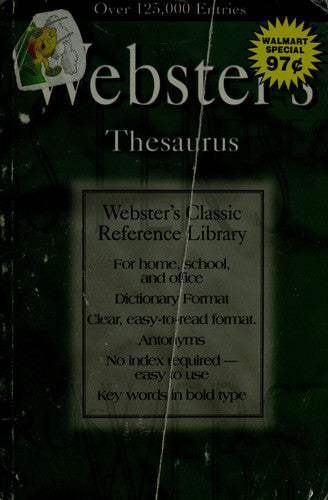 Webster's Thesaurus