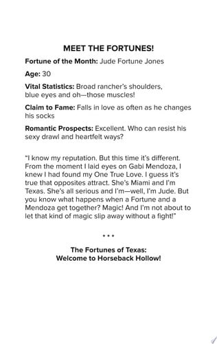 A Sweetheart for Jude Fortune (The Fortunes of Texas: Welcome to Horseback Hollow, 2)