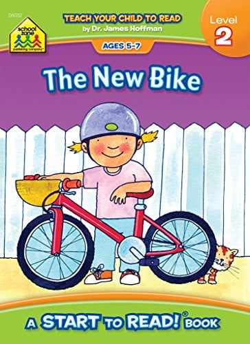School Zone The New Bike, Start to Read! Book Level 2: Ages 5 to 7, Rhyming, Early Reading, Vocabulary, Sentence Structure, Picture Clues, and More (Start to Read! Book Series)