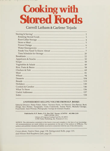 Cooking With Stored Foods