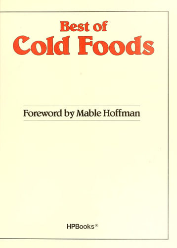 Best of Cold Foods