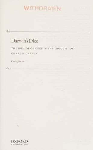 Darwin's Dice: The Idea of Chance in the Thought of Charles Darwin