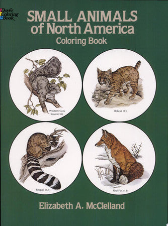 Small Animals of North America Coloring Book