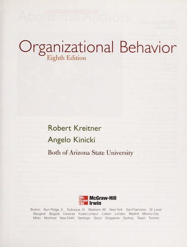 Organizational Behavior
