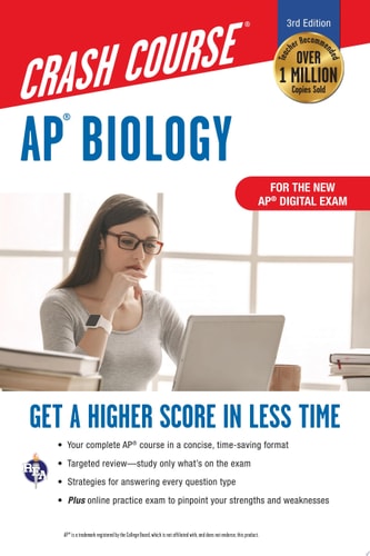 AP® Biology Crash Course, For the New 2020 Exam, Book + Online