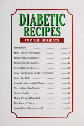 Diabetic Recipes for the Holidays