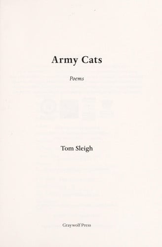 Army Cats: Poems