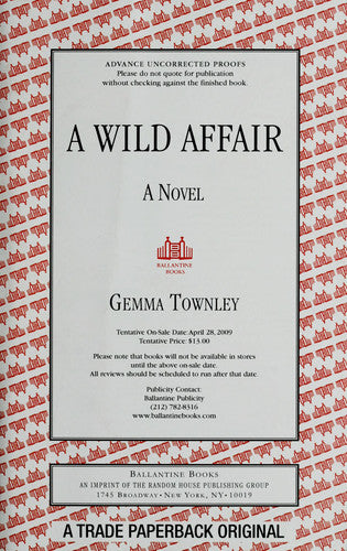 A Wild Affair: A Novel (Jessica Wild)