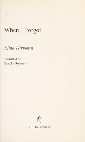 When I Forgot