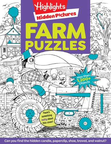 Farm Puzzles Ultimate Farm Picture Puzzle Book with Over 1,200 Objects to Seek and Find, Farm-Themed Activity Book for Kids 6 and Older