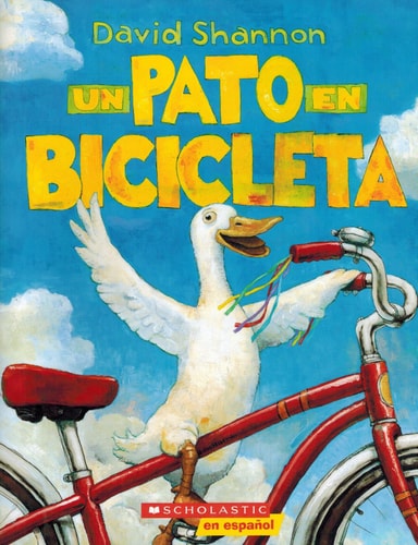 Un pato en bicicleta