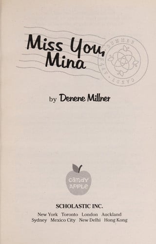 Miss You, Mina by Denene Millner (2010, Paperback)