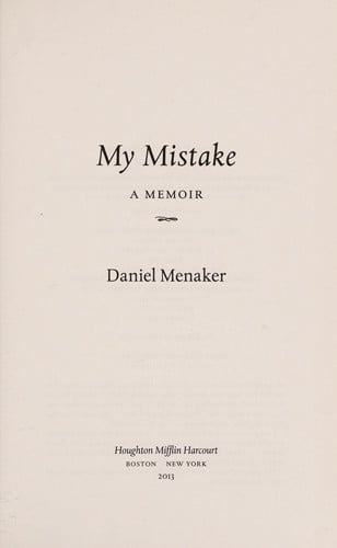 My Mistake