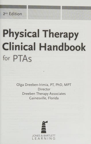 Physical Therapy Clinical Handbook for PTAs