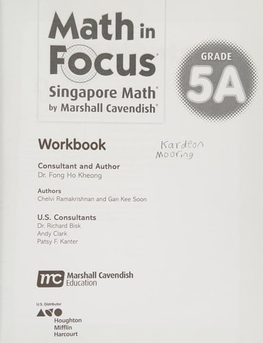 Student Workbook A Grade 5 (Math in Focus (STA))