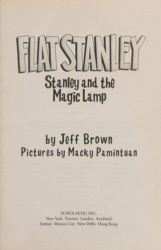 Stanley & the Maic Lamp Flat Stanley