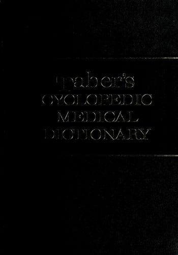 Taber's Cyclopedic Medical Dictionary