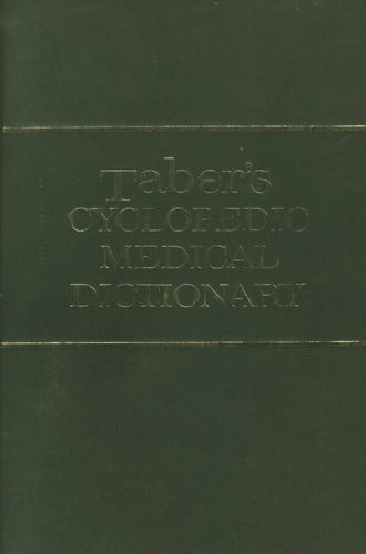 Taber's Cyclopedic medical dictionary.
