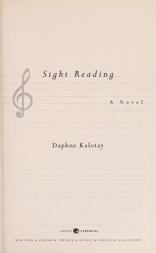 Sight Reading: A Novel