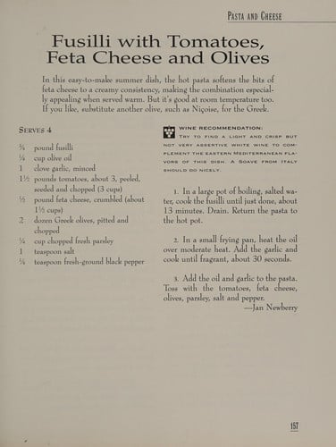 Pasta: Italian, Asian, American...and More : Food & Wine Books