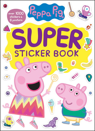 Peppa Pig Super Sticker Book Over 1000 Stickers & 8 Posters