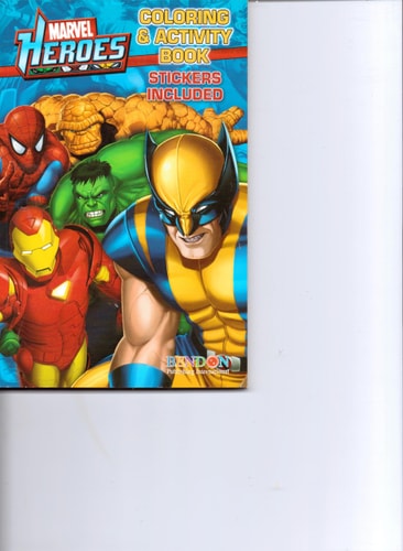 Marvel Heroes Coloring & Activity Book Stickers Included