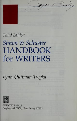Simon and Schuster Handbook for Writers