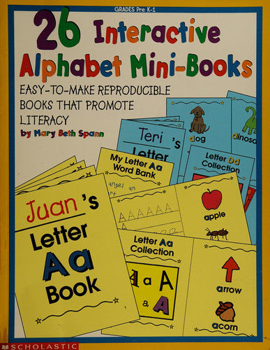 26 Interactive Alphabet Mini-Books (Grades PreK-1)