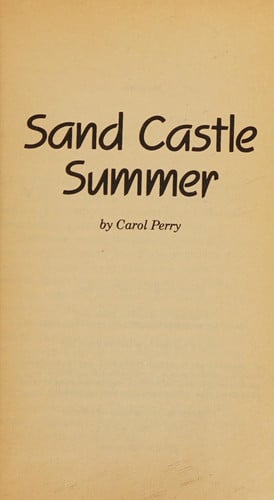 Sand Castle Summer