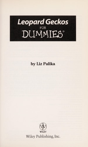 Leopard Geckos for Dummies