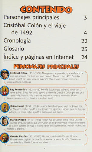 Cristobal Colon y el viaje de 1492 / Christopher Columbus and the Voyage of 1492 (Historietas Juveniles: Biografias/ Jr. Graphic Biographies) (Spanish Edition)