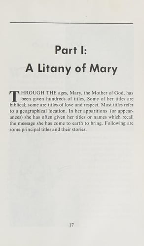 A Litany of Mary