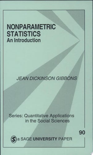 Nonparametric Statistics: An Introduction (Quantitative Applications in the Social Sciences)