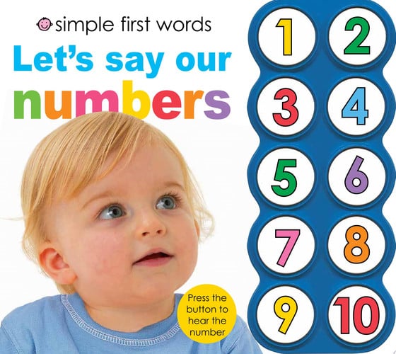 Simple First Words Let's Say Our Numbers