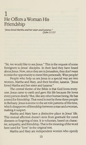 Man Who Was Different: Jesus Encounters With Women
