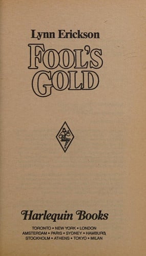 Fool's Gold (Harlequin Superromance No. 298)