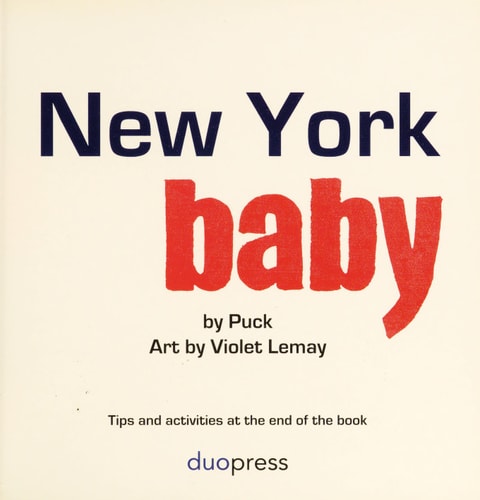 New York Baby A Local Baby Book