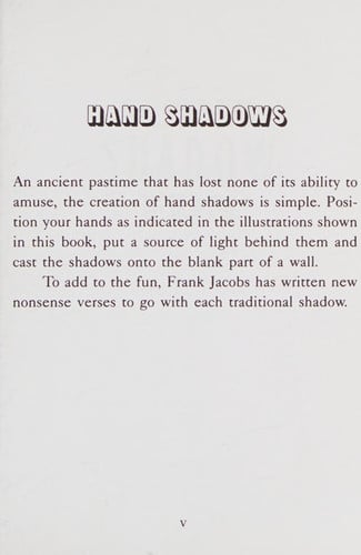 Hand Shadow Fun (Dover Little Activity Books: Puzzles)