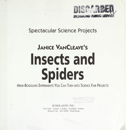 Insects and Spiders (Spectacular Science Projects)