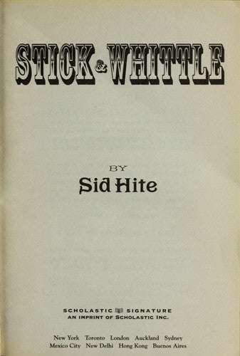 Stick and Whittle (pb)