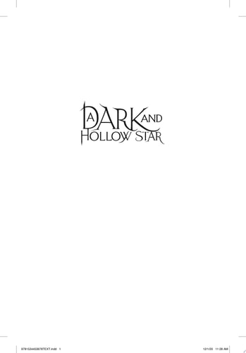A Dark and Hollow Star