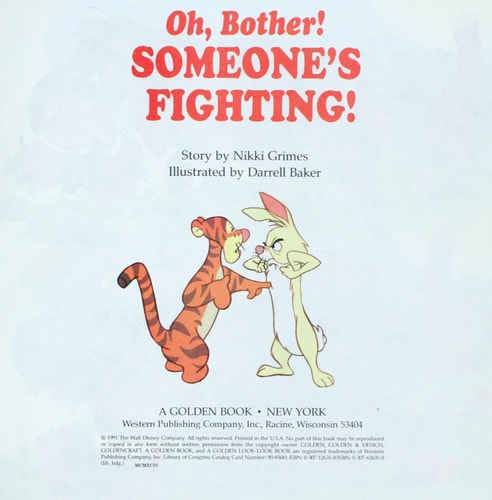 Oh, Bother! Someone's Fighting!
