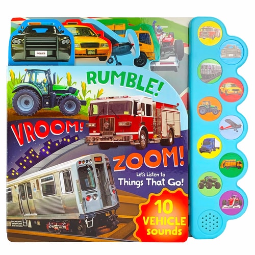10 Button Sound Books: Rumble! Vroom! Zoom!