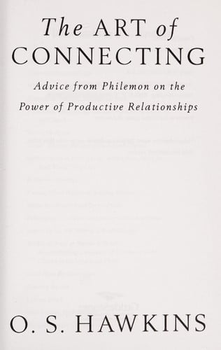 The Art of Connecting: Advice from Philemon on the Power of Productive Relationships