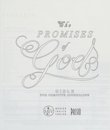The MEV Promises of God Bible for Creative Journaling: Modern English Version
