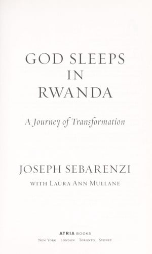 God Sleeps in Rwanda: A Journey of Transformation