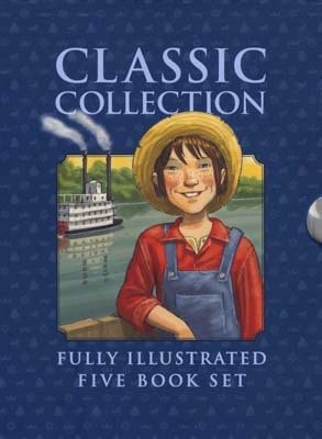Classic Collection Fully Illustrated Five Book Set Gulliver's Travels by Jonathan Swift, Robin Hood Adapted by Saviour Pirotta, the Adventures of Tom Sawyer by Mark Twain, the Three Musketeers by Alexandre Dumas, Treasure Island by Robert Louis Stevenson