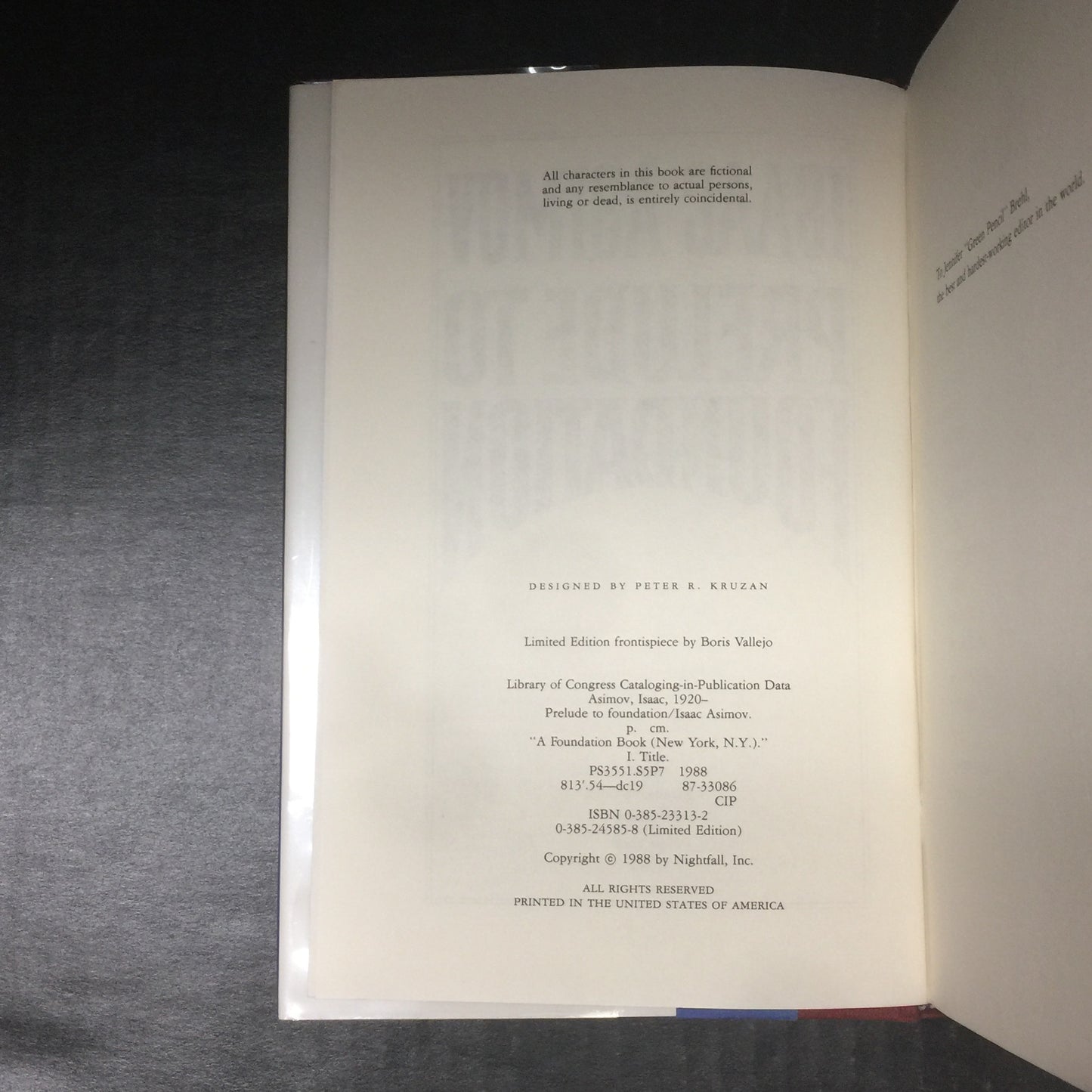 Prelude to Foundation - Isaac Asimov - Limited Edition - 1988